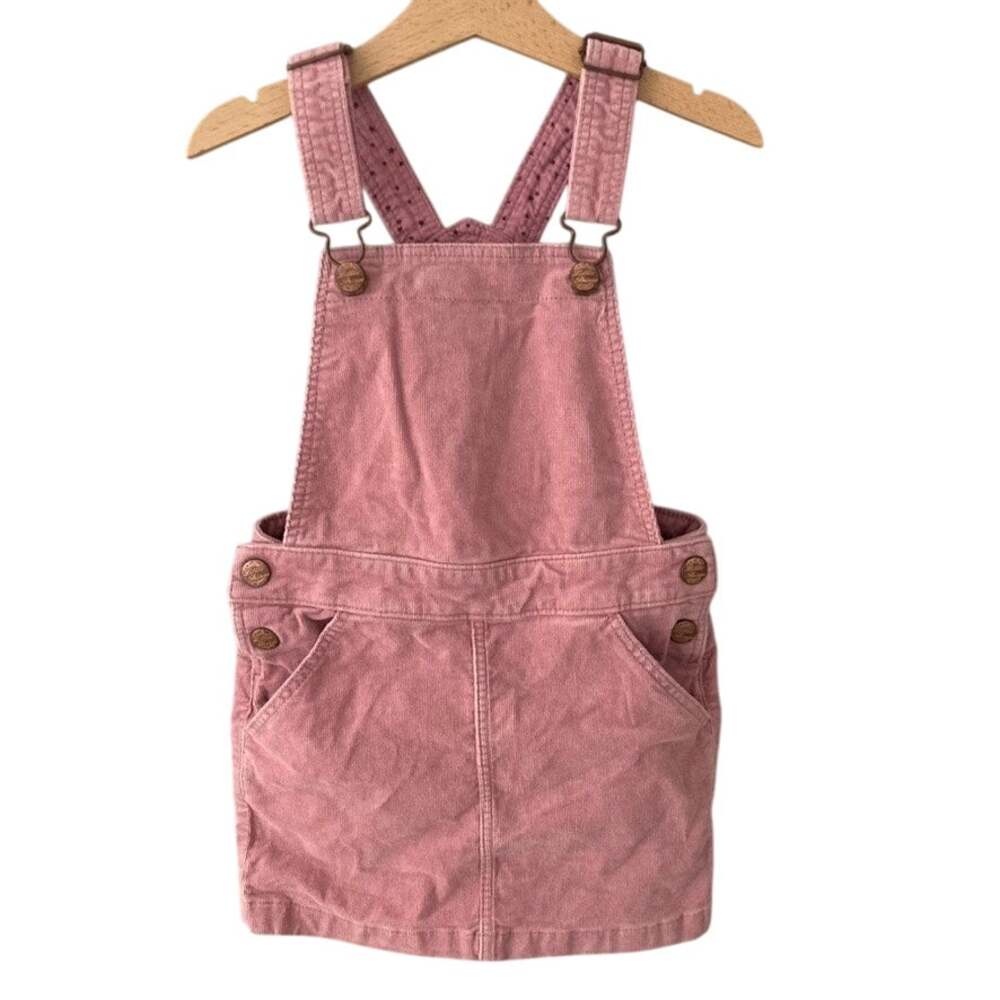 H&M LOGG Fine Wale Corduroy Skirtall Overall Dress - Pink - 5-6